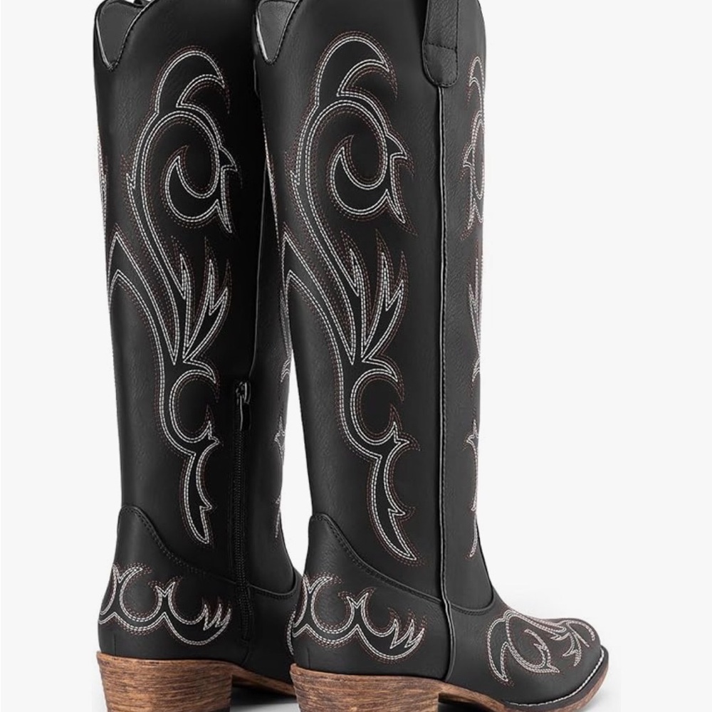 Dream Pairs Black Cowgirl boots - Picture 5 of 8